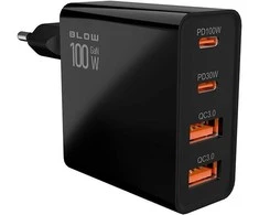 Blow Maitinimo įkroviklis USBx2 lizdas + USB-Cx2 QC+PD 100W