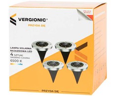67-497# Saulės energija varomi LED rampos žibintai, 4 vnt.