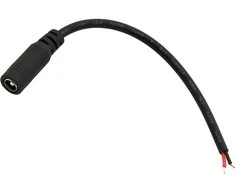 70-681# Oem DC lizdas 2.5 / 5.5 su 15cm kabeliu