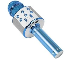 PRM402 BLOW mėlynas karaokės mikrofonas