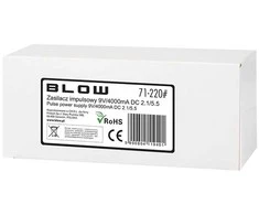 Blow Impulsinis maitinimo šaltinis 9V 4000mA DC 2.1x5.5