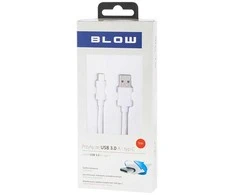 Blow USB 3.0 A jungtis – USB-C 1m baltas BL