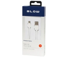 Blow USB A - micro B jungtis 0.3 m, juoda