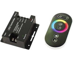 RGB LED juostos valdiklis su RF juodu pil