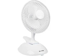 Stalinis ventiliatorius 6"/15cm Klips 25W 2w1 Baltas