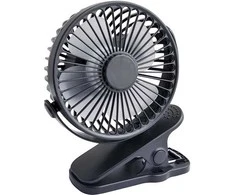 Blow Stalinis ventiliatorius su segtuku 10cm USB + baterija, juodas