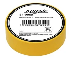54-005# Xtreme Lipni izoliacinė juosta 0.13mm 15mm 10m - geltona