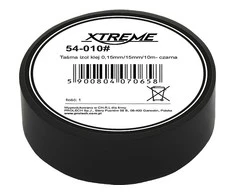 54-010# Xtreme Lipni izoliacinė juosta 0.15mm 15mm 10m - juoda