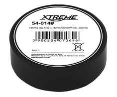 54-014# Xtreme Lipni izoliacinė juosta 0.15mm 25mm 10m - juoda