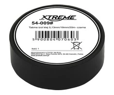 54-009# Xtreme Lipni izoliacinė juosta 0.13mm 19mm 20m - juoda