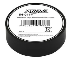 54-011# Xtreme Lipni izoliacinė juosta 0.15mm 15mm 20m - juoda