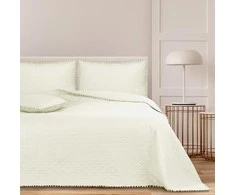 AmeliaHome Lovatiesė 170 × 210 cm, kreminės spalvos AH