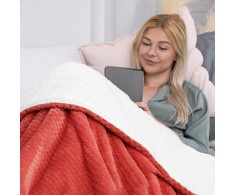 AmeliaHome Pledas SHLEEPY, 70X150 cm, spalva: raudona