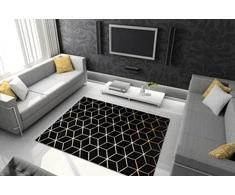 Chodnik MOSSE HEXAGON 2 spalva juoda 60x200 Hakano