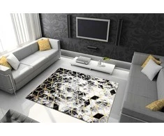 Chodnik MOSSE HEXAGON spalva juoda 80x250 Hakano