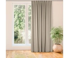 Homede Užuolaidos 220×245 cm smėlio spalvos BRAID FLEX CARMENA
