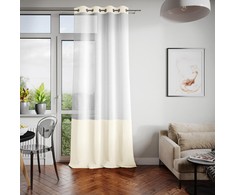 Užuolaida su kilpomis Irvette AmeliaHome 140 × 250 cm, kreminė