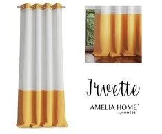 AmeliaHome Užuolaida su žiedais dviejų spalvų geltona Amelia Home Irvette