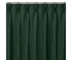 Homede Užuolaidos 140×270 cm tamsiai žalia CHENILLE FLEX