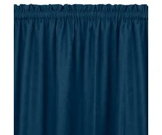 Homede Užuolaidos chenille 280×245 tamsiai mėlynos