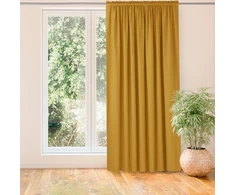 Homede Užuolaidos garstyčių spalvos 220×225 chenille