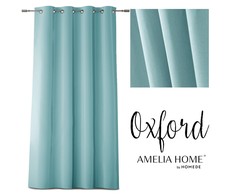 Naktinė užuolaida su žiedais AmeliaHome OXFORD 140X250 cm, 1 vnt., spalva: mėlyna