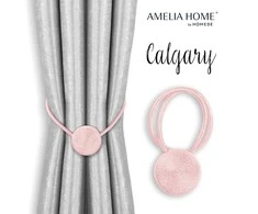 AmeliaHome Užuolaidų rišikliai Calgary, rožiniai, 2 vnt.