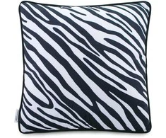 Dekoratyvinė pagalvė AmeliaHome FUN, 45x45 cm, spalva: balta, juoda