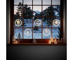 AmeliaHome LEDPL/AH/CHRISTMASMOOD/ROUND/SET/5PCS