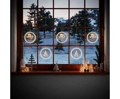 AmeliaHome LEDPL/AH/WINTERY/ROUND/SET/5PCS