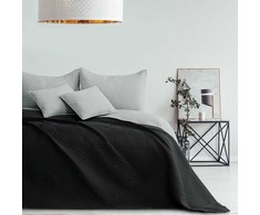 Dvipusė lovatiesė AmeliaHome SOFTA 220 x 240 cm, spalva: pilka/juoda