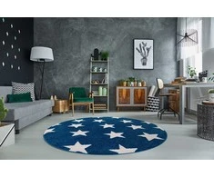 Dywan apvalus ESMEA STARS spalva mėlyna r140 Hakano