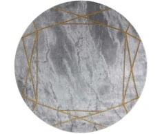 Dywan apvalus ESTEMA MARBLE 2 spalva pilka r120 Hakano