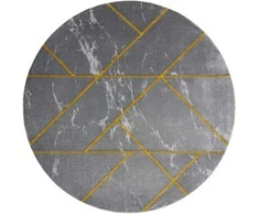 Dywan apvalus ESTEMA MARBLEGEO spalva grafito r120 Hakano