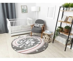 Dywan apvalus TINIES PONY spalva pilka r120 Hakano