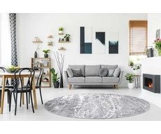 Dywan apvalus TREX BETON spalva pilka r160 Hakano