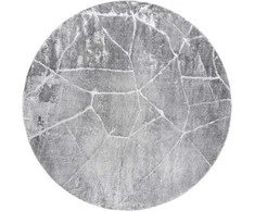 Dywan apvalus TREX MARBLE 2 spalva pilka r100 Hakano