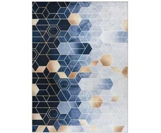 ARLEN CUBE kilimas spalva mėlyna geometrinis modernus stilius 80x150 Hakano