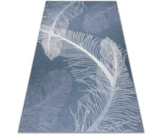 Dywan ARLEN FEATHERS spalva mėlyna styl boho 80x150 Hakano