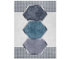 Dywan ARLEN RHOMBUS actekų stiliaus kirvio ašmenys 120x170 Hakano