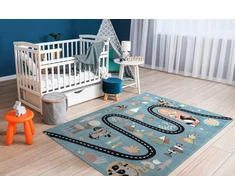 Dywan BEO ROUTE spalva mėlyna 160x220 Hakano