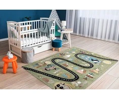 Dywan BEO ROUTE spalva žalia 80x150 Hakano