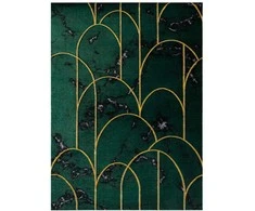 Dywan ESTEMA ARTDECO spalva butelkowa žalia 140x190 Hakano