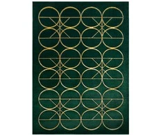 Dywan ESTEMA CIRCLES spalva butelkowa žalia 120x170 Hakano