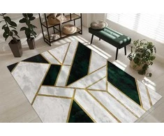 Kilimas ESTEMA MARBLE 3 spalvos buteliukas žalia 80x150 Hakano