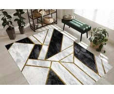 Dywan ESTEMA MARBLE 3 spalva juoda 120x170 Hakano