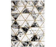 Dywan ESTEMA MARBLETRIANGLES spalva juoda 140x190 Hakano