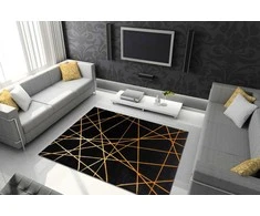 Dywan MOSSE ARTDECO spalva juoda 140x190 Hakano