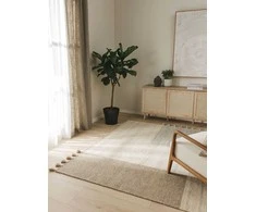 SIERRA 2 spalvos pilka geometrinio rašto klasikinio stiliaus kilimas 120x170 Benuta