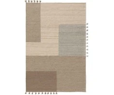 SIERRA 2 spalvos pilka geometrinio rašto klasikinio stiliaus kilimas 120x170 Benuta